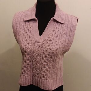 Pink Rose Sweater Vest